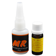 Industrielijm dun 28 gram plus 10 ml  PE/PP Primer, handig om pe, pp, teflon, pom en siliconen te lijmen.