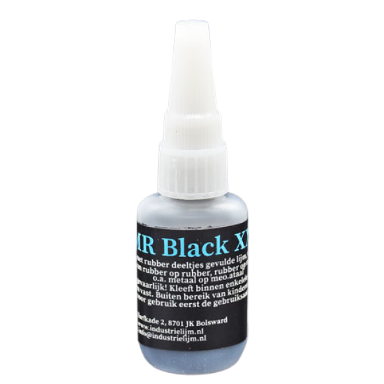 INDUSTRIELIJM BLACK XXL 100 GRAM~ Rubber, rubber op op metaal, aluminium lijmen, maar ook voor schoenzolen en trillende onderdelen.