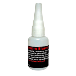 INDUSTRIELIJM ELASTIC DUN 10 GRAM~lijm is enigszins flexibel, handig bij schoenzolen, deur- en raamrubbers, o-ringen e.d.