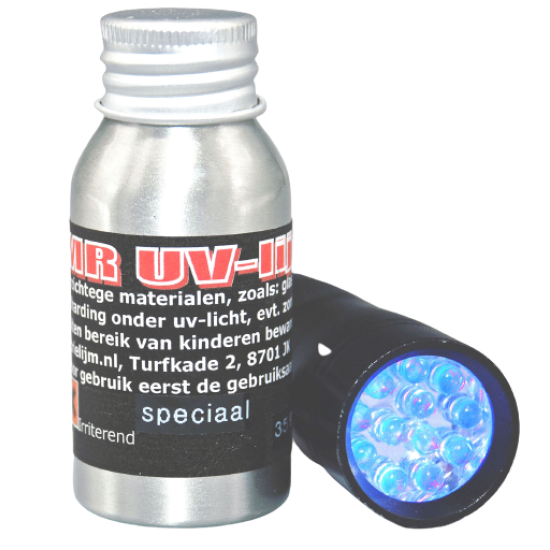 UV-LIJM ( GLASLIJM ) SPECIAAL 35 GRAM~met uv-lamp om lijm snel uit te harden