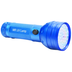 UV-ZAKLAMP MET 51 LEDS~Voor het snel doen uitharden van uv-lijm bij grotere en dikkere oppervlakten.